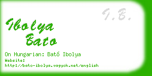 ibolya bato business card
